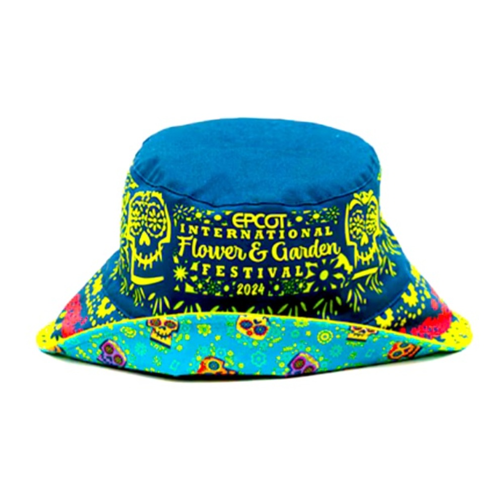 2024 Disney Parks Epcot Flower & Garden Festival Coco Reversible Bucket Hat NWT